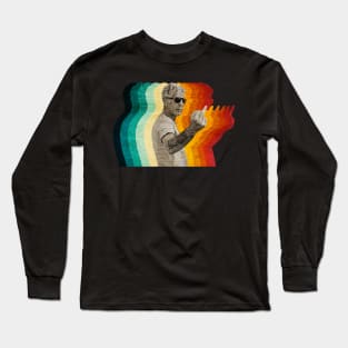 Anthony Bourdain Retro Vintage Fade Long Sleeve T-Shirt